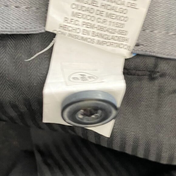 Ben Hogan Mens Dress Pants Size 34x30 Black Pleated Polyester Blend Straight Leg - Picture 6 of 12